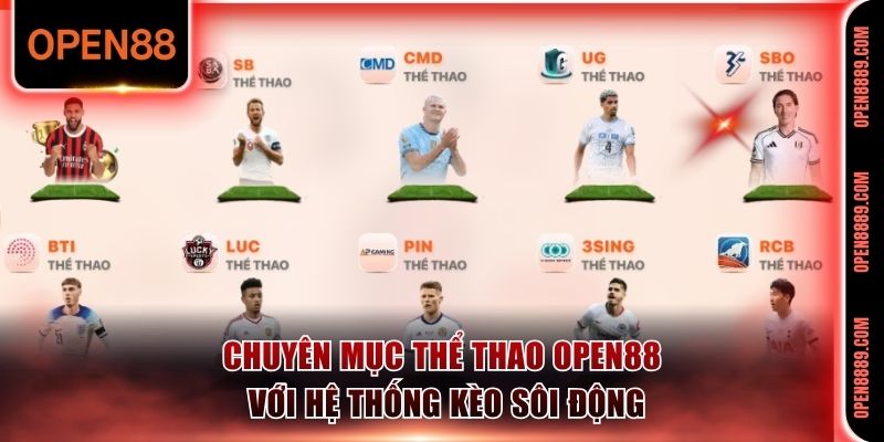 Chuyên mục thể thao Open88 với hệ thống kèo sôi động